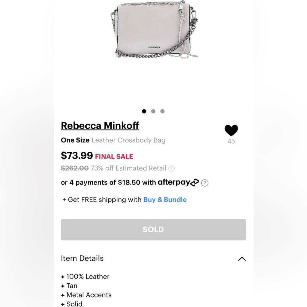 Rebecca Minkoff Leather Crossbody Bag